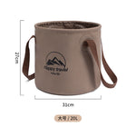 Cubo Plegable de Lona, Recipiente de Agua Colapsable para Camping y Pesca