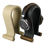 Soporte de Madera de Nogal para Auriculares, Elegante Diseño en U