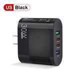 Cargador de Móvil 2 USB + Type-C, 30W