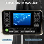 Sillón de Masaje de Cuerpo Completo con Gravedad Cero, Calor Lumbar y Bluetooth