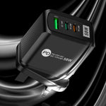 Cargador Doble Carga Rápida 58W, 2 PD + QC3.0