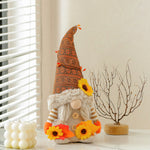 Gnomo Decorativo de Otoño para Acción de Gracias, Sin Rostro