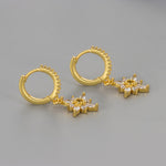 Pendientes Estrella Octogonal con Circonitas