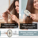Cepillo Alisador de Vapor Iónico, Reduce la Rotura del Cabello, con Función de Niebla
