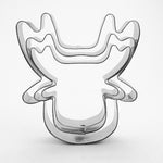 Set de 3 Moldes de Reno para Galletas Navideñas, Acero Inoxidable