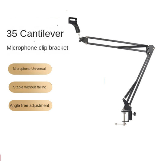Soporte de Micrófono de Mesa, Brazo Articulado Ajustable