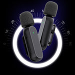 Micrófono de Solapa K61 con Cámara de Carga, para Vídeo, TikTok y Streaming en Directo