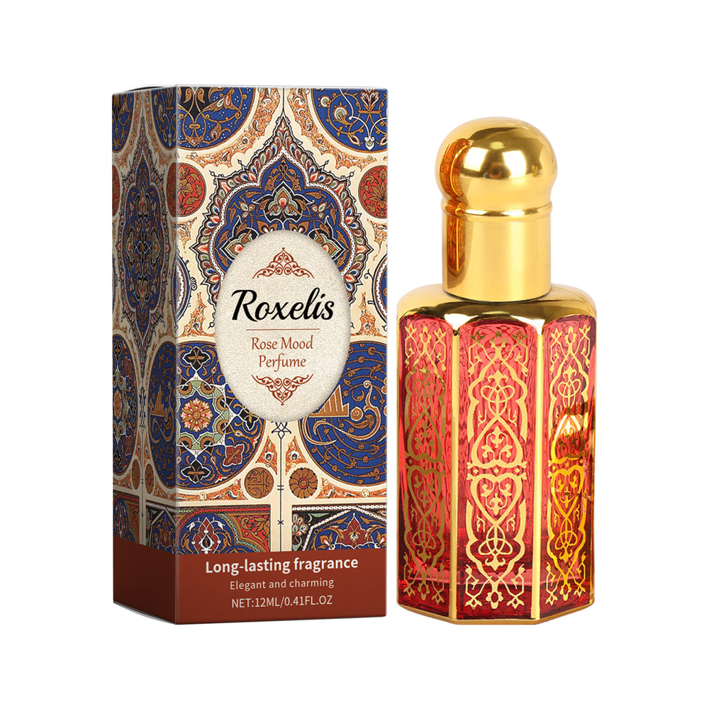Perfume Roxelis Estilo Árabe, Rosa Ligera y Elegante