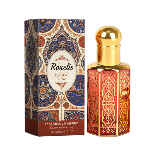 Perfume Roxelis Estilo Árabe, Rosa Ligera y Elegante