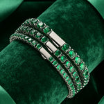 Pulsera Tenis Hip-Hop 3-5mm, Acero Inoxidable con Circonitas