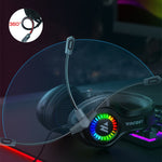 Auriculares Gaming de Diadema con Cable, Luminosos, para Móvil y Ordenador