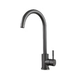 Grifo de Cocina Dorado, Acero Inoxidable Cepillado, Agua Fría y Caliente