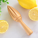 Exprimidor de Limones Manual de Madera de Haya