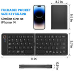 Teclado Bluetooth Plegable Ultrafino, Recargable, Conexión con un Solo Clic