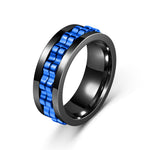 Anillo Giratorio Antiestrés, Diseño de Engranaje y Flor