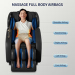 Sillón de Masaje de Cuerpo Completo con Gravedad Cero, Calor Lumbar y Bluetooth