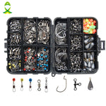 Kit de Accesorios de Pesca, 160 Piezas, con Caja