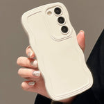 Funda de Silicona Ondulada para Samsung Galaxy S22 y S24, Antigolpes