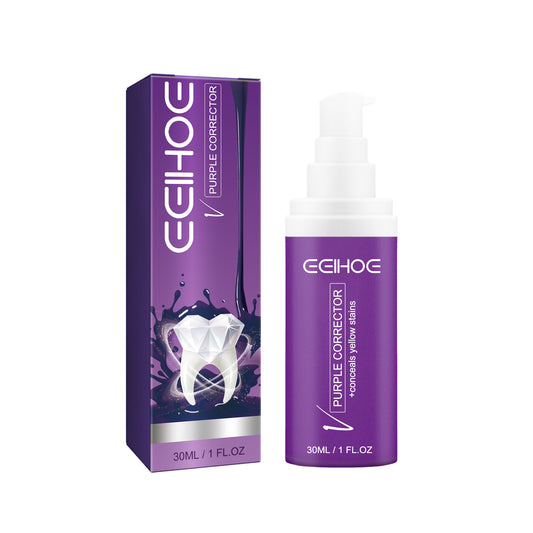 Pasta de Dientes Corrector Violeta EELHOE, Blanqueadora