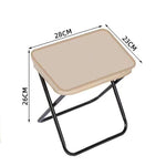 Silla de Camping Ultraligera Plegable, Taburete de Pesca con Portaherramientas