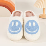Zapatillas de Casa de Franela con Diseño de Sonrisa, Invierno