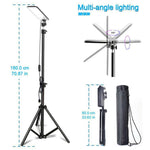 Luz LED Recargable para Camping con Poste Telescópico