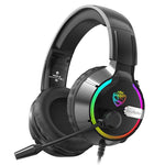 Auriculares Gaming Soulbytes S19 de Diadema, con Cable, Retroiluminación RGB