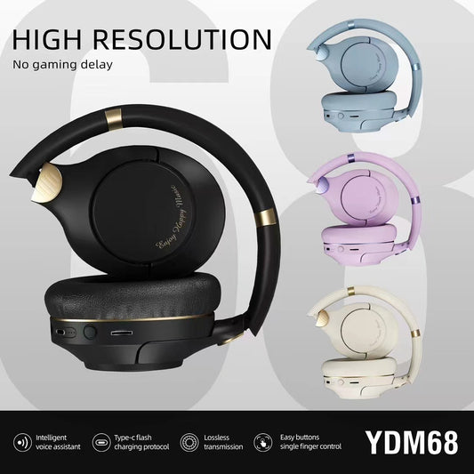 Auriculares Gaming YDM68 Inalámbricos Bluetooth, Graves Potentes