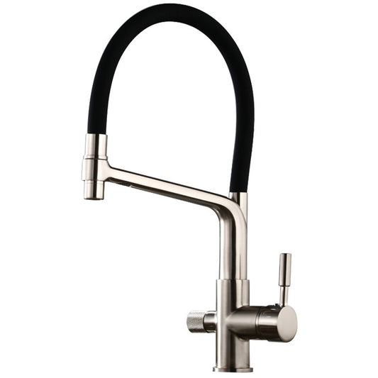 Grifo Purificador 3 en 1 de Cobre, Extraíble, para Fregadero de Cocina