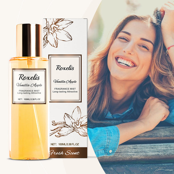 Colonia Corporal Roxelis, Vainilla y Manzana, Aroma Romántico