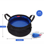 Palangana de Pesca Portátil, Barreño Plegable para Viaje y Camping