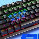 Teclado Mecánico K880 Hot-Swap, Eje Verde, para Gaming y Oficina, con Cable