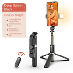 Palo Selfie Bluetooth Extensible con Luz de Relleno Tricolor