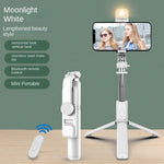 Palo Selfie Bluetooth Extensible con Luz de Relleno Tricolor