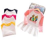 Vestido Infantil con Capucha, Estampado de Dibujos Animados