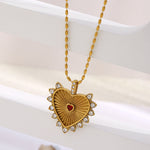 Collar Corazón Chapado en Oro 18K