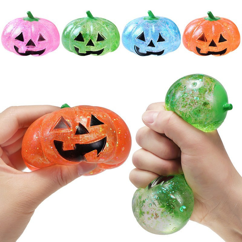 Juguete Squishy de Calabaza, Halloween, Antiestrés