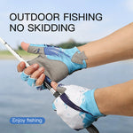 Guantes de Pesca de Medio Dedo, Protección UV