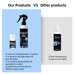 Kit Profesional de Restauración de Faros, Elimina Amarilleo y Oxidación, con Protección UV