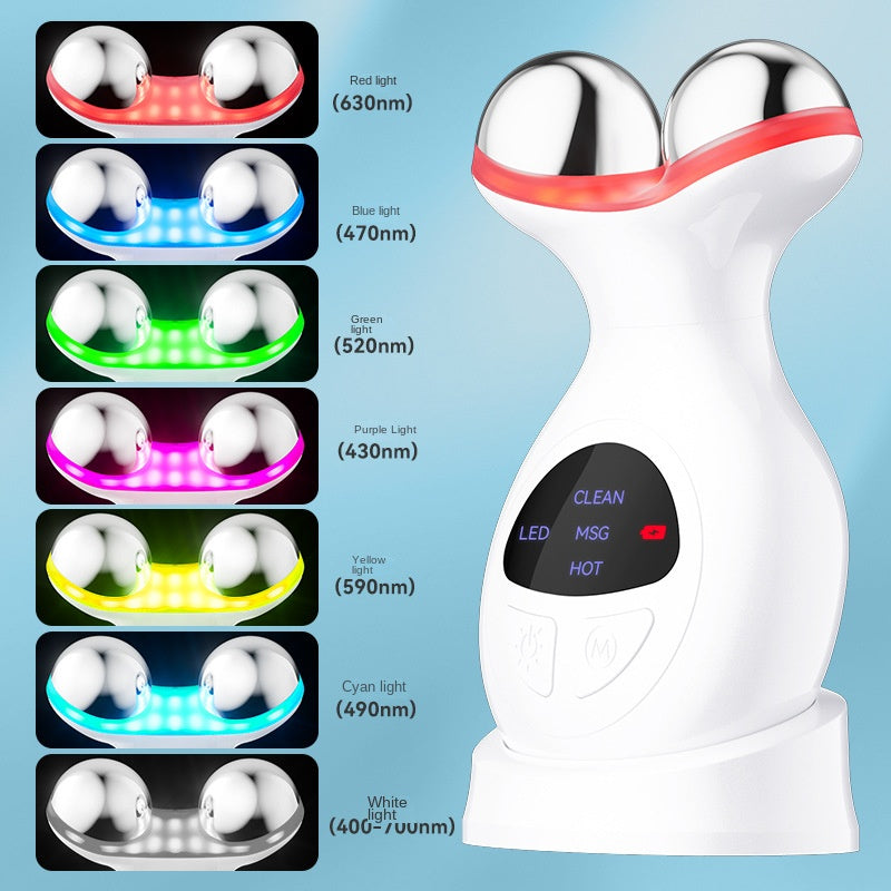 Rodillo Masajeador Facial EMS para Cuello, Efecto V, Uso Doméstico