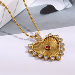 Collar Corazón Chapado en Oro 18K