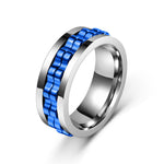 Anillo Giratorio Antiestrés, Diseño de Engranaje y Flor