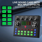 Mezclador de Audio V8S con Cambiador de Voz, Tarjeta de Sonido para Streaming, Podcast y Karaoke