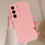 Funda de Silicona Ondulada para Samsung Galaxy S22 y S24, Antigolpes