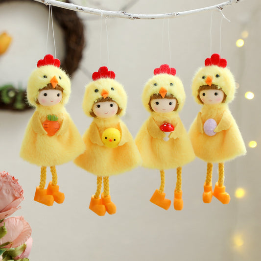 Adorno Colgante de Pascua, Pollito y Huevo