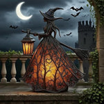Lámpara de Mesa Decorativa de Halloween, Bruja y Fantasma