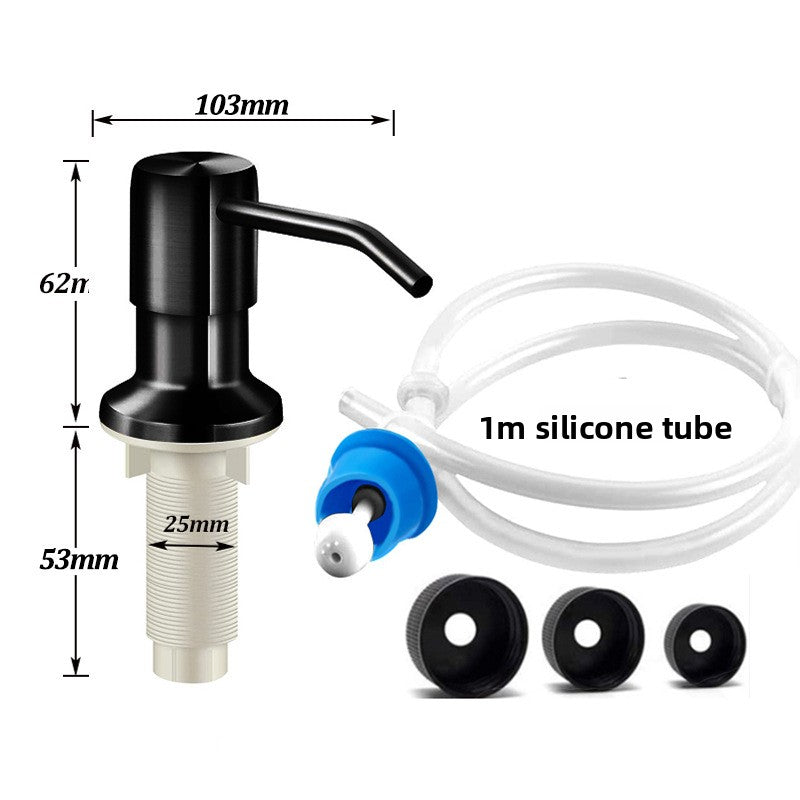 Dispensador de Jabón de Pared con Pulsador, Acero Inoxidable