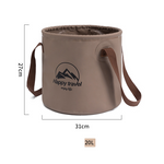 Cubo Plegable de Lona, Recipiente de Agua Colapsable para Camping y Pesca