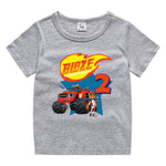 Camiseta de Manga Corta de Verano para Niño y Niña