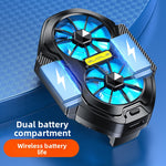 Ventilador Doble Turbo Portátil para Móvil